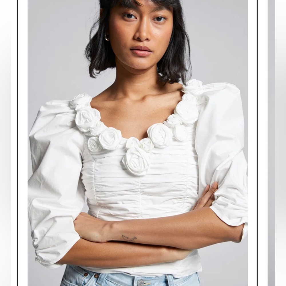 & other stories Rose Adorned top